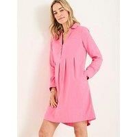 Fatface Lena Linen Dress - Pink