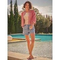 Fatface Holywell Denim Shorts - Blue