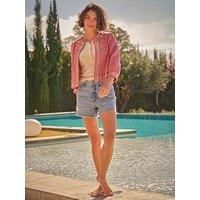 Fatface Zoe Embroidered Jacket - Pink