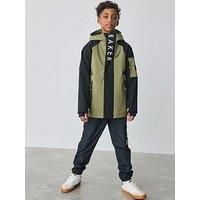 Ted Baker Older Boys Colourblock Coat - Green