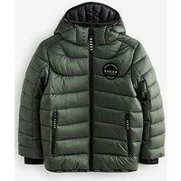 Ted Baker Boys Midweight Coat - Khaki Green