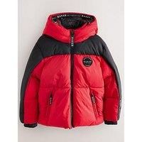 Ted Baker Boys Colourblock Coat- Red