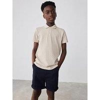 Ted Baker Boys Polo Top - Beige