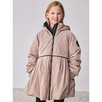 Ted Baker Girls Pleated Coat - / Pink - Beige