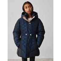 Ted Baker Older Girls Midweight Coat - Navy