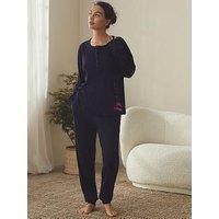 B By Ted Baker B By Baker Waffle Navy Pyjama Set - Navy