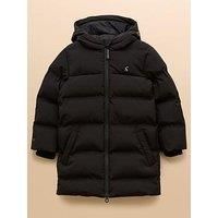 Joules Boys Padwell Longline Coat - Black