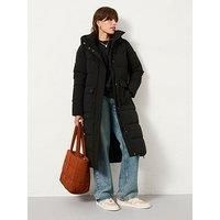 Fatface Harley Long Padded Coat - Black