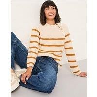 Fatface Breton Stripe Jumper - White