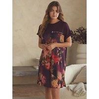 B By Ted Baker Floral Satin Slip - Purple