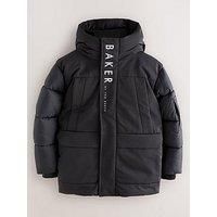 Ted Baker Older Boys Mid Length Coat - Black