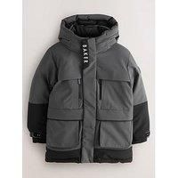Ted Baker Younger Boys Colourblock Coat - Grey