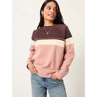 Fatface Airlie Crew Sweatshirt - Pink