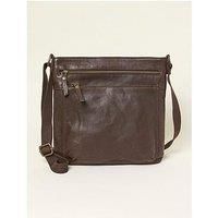Fatface Allie Crossbody Bag - Chocolate Brown