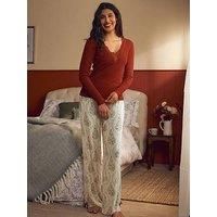 Laura Ashley Christmas Tree Pjs - Black