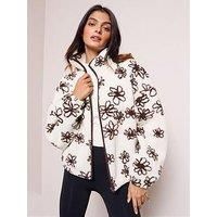 Friends Like These Floral Print Fleece - Beige