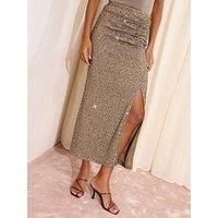 Friends Like These Sequin Skirt - Bronze