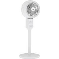 HOMCOM 9'' Air Circulator Fan 3 Speed, 70 Oscillation 90 Vertical Tilt, Carry Handle, Pedestal Fan, Pedestal Fan for Living Room, Bedroom, Office, White