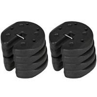 Outsunny Gazebo Weights Set of 16 with Reinforce Pins and Easy Carry Belt