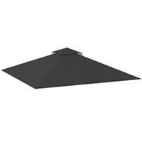 Outsunny Gazebo Canopy Replacement Cover 3 x 3(m) 2-Tier Roof Top for Garden