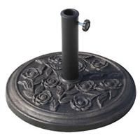 Outsunny 9kg Garden Parasol Base, Round Resin Sun Umbrella Base, Bronze