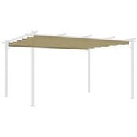Outsunny Pergola Shade Cover Replacement Canopy for 4 x 3(m) Pergola, Tan