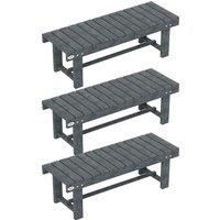 Outdoor Garden Bench Patio Loveseat Fir Wood 2 Person Water-Resist - 1.1m
