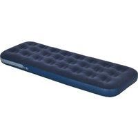 Outsunny Single Air Mattress with Hand Pump, Portable Air Bed with Flocked Surface, 191 x 73 x 22cm, Blue