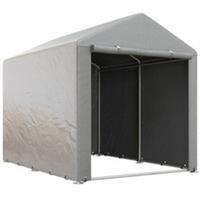 Outsunny 1.6 x 2.2m Garden Storage Shed Portable Shed Tent, Light Grey