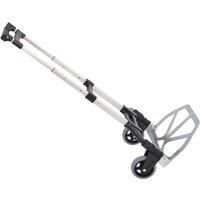 HOMCOM Aluminium Folding Hand Truck Trolley, Heavy Duty Foldable Sack Cart with Adjustable Telescoping Handle, 70KG Load Capacity