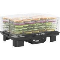 HOMCOM 6 Tray Food Dehydrator, 550W Food Dryer Machine with Adjustable Temperature, 48H Timer, for Drying Fruit, Meat, Vegetable, Jerky and Pet Treat, Black