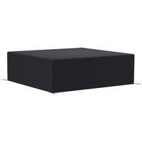 Outsunny 600D Oxford Outdoor Garden Furniture Sofa Set Cover, Waterproof Anti-UV Rattan Sun Lounger Protection Protector Cover, 225L x 210W x 70Hcm, Black