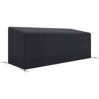 Outsunny Rectangular Patio Furniture Cover for 3 Seater Sofa Bistro Set, Water UV Resistant Protection 600D Oxford Fabric Rattan Lounge Clean Cover, 190 x 72 x 76cm, Black