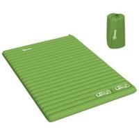 Outsunny Portable Inflatable Camping Bed with Double Mattress Green