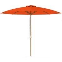 Outsunny 3(m) Wooden Patio Umbrella - Orange