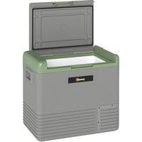 Outsunny 50L Portable Car Refrigerator - Light Green and Grey