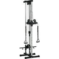Wall Mount Cable Station with Adjustable Dual Pulleys