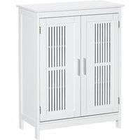 kleankin Modern Bathroom Floor Cabinet - White
