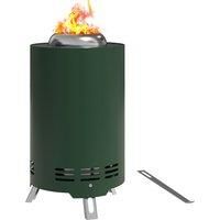 Smokeless Fire Pit Stainless Steel Portable Camping Fire Pit with Poker