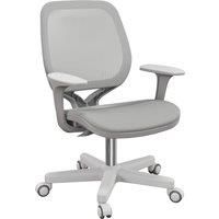 Vinsetto Office Chair, Breathable Mesh Swivel Desk Chair with Adjustable Height and 360 Swivel Security Wheels for Home Office, Study, Grey