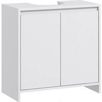 Under Sink Bathroom Cabinet for Basin without or with Pedestal, White