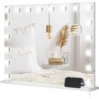 Hollywood Vanity Mirror with Lights, Makeup Mirror with 3 Colour, 10X Magnifying
