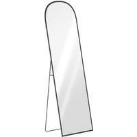 HOMCOM 165cm Aluminium Frame Standing Mirror - Black