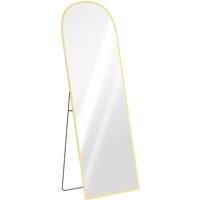 HOMCOM 165cm Aluminium Frame Standing Mirror - Gold