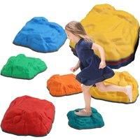 AIYAPLAY Balance Stepping Stones for Kids with Non-slip Bottom, Indoor Outdoor Obstacle Course for Ages 3-8 Years, Multicoloured