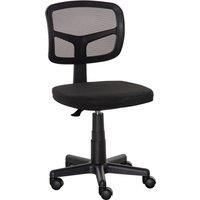 Office Chair without Arms, Ergonomic Swivel Mesh Desk Chair
