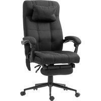 Fabric Office Chair with Vibration Massage and Heat, Head Pillow, Footrest