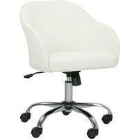 Desk Chair for Home Study Bedroom, Fabric Makeup Vanity Chair