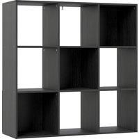HOMCOM Nine-Cube Storage Shelf - Black