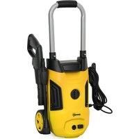Outsunny 1800W High Pressure Washer, 150 Bar Pressure, 420 L/h Flow, Portable Electric Power Washer Jet Wash Cleaner with Adjustable Nozzle, 6M Hose, Steel Handle for Home Patio Car Driveway, Yellow